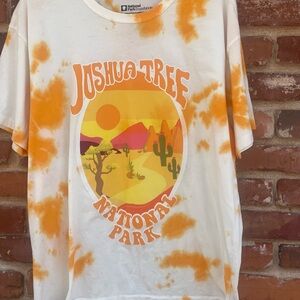 Joshua Tree National Park Kids T-Shirt - Orange Tie-Dye